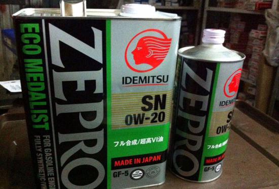 Линейка бензиновых масел Idemitsu. Zepro Eco Medalist 0W-20
