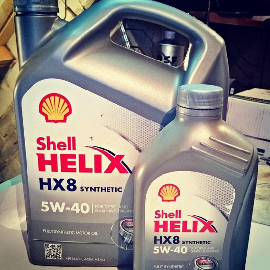 Моторное масло Shell Helix hx8 synthetic 5w-40