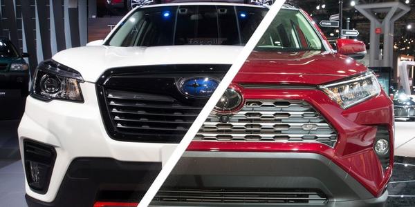 2019 toyota rav4 vs subaru forester: надежный внедорожник для весны