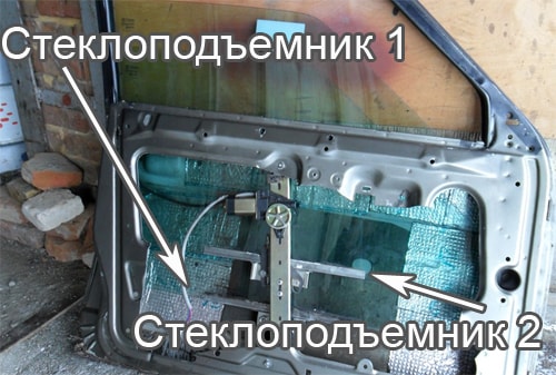 Двойные остекление с тонировкой, двойные стеклоподъемники
