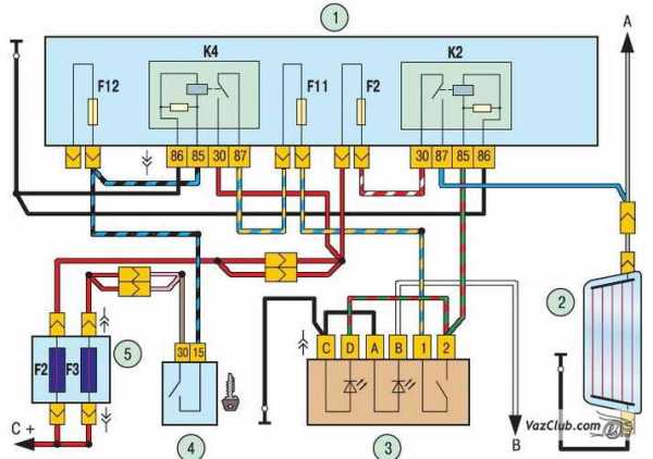 Электросхема автомобиля lada kalina: поиск поломок и замена электрооборудования