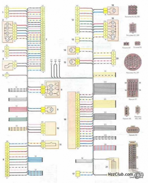 Электросхема автомобиля lada kalina: поиск поломок и замена электрооборудования