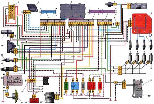 Электросхема ваз 2110 и ее описание: система электрооборудования авто, подробная электрическая схема проводки для моделей с инжектором и карбюратором