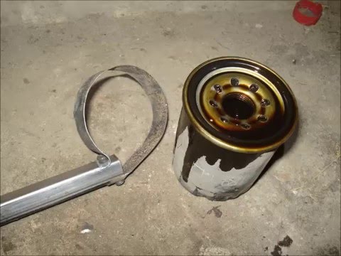 Как открутить масляный фильтр без ключа