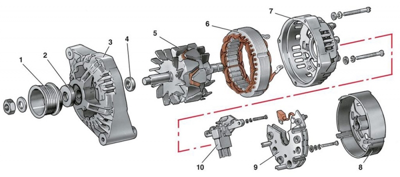 Как поменять подшипник на генераторе рено логан