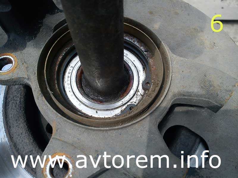 Как поменять подшипник передней ступицы ваз 2109