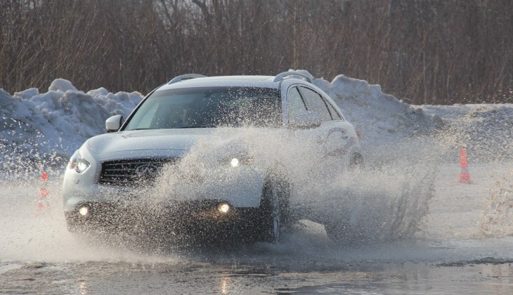 Как производится управляемый занос на автомобилях с различным приводом