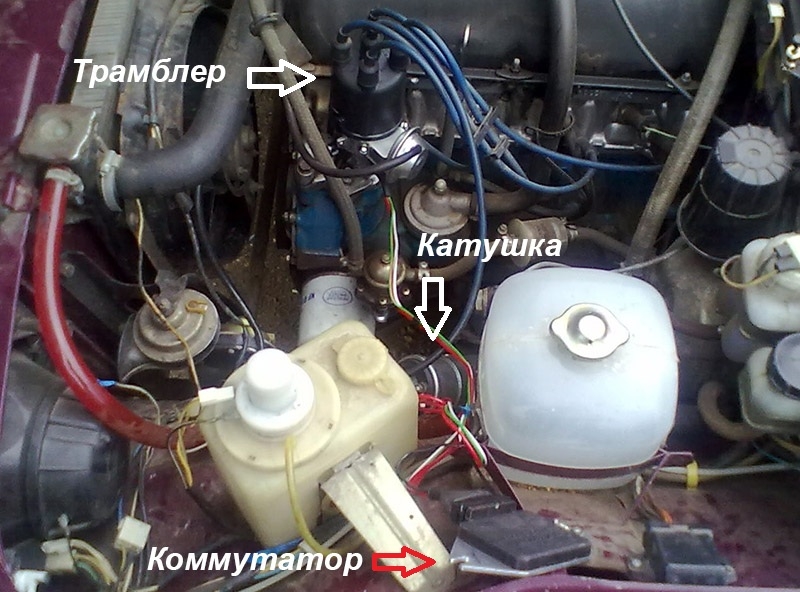 Как выставить бесконтактное зажигание на ваз 2107