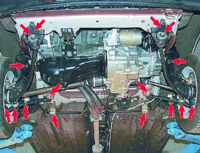 Конструкция ходовой части автомобиля на примере ваз 2109