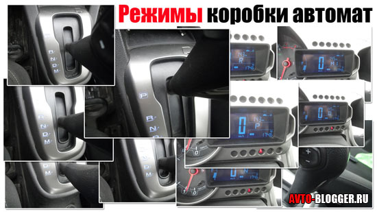 Коробка автомат: обозначения передач и режимов