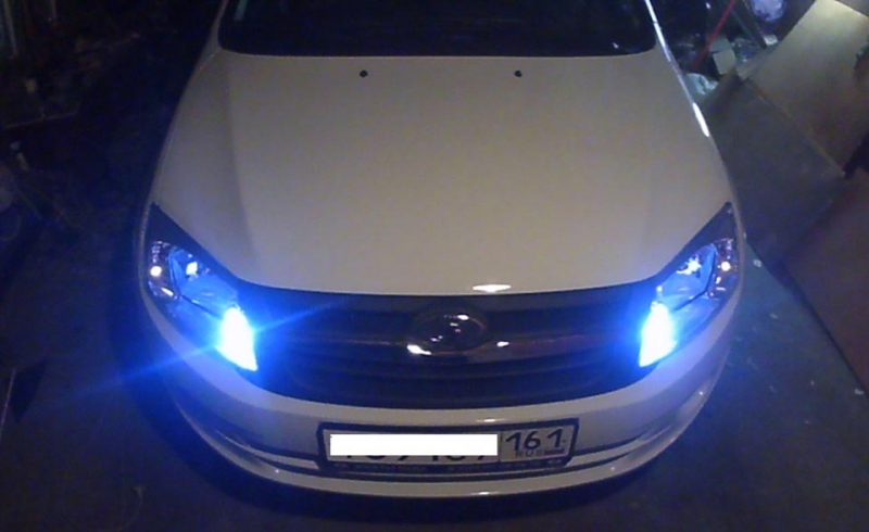 Не горит лампа дхо на lada granta: замена ходовых огней на светодиодные фонари w21/5w