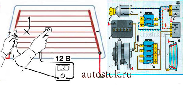 Не работает обогрев заднего стекла автомобиля: ремонт нитей и восстановление обогревателя своими руками по инструкции с видео