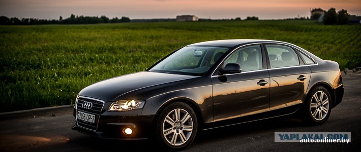 Новый audi a4, увиденный на дороге