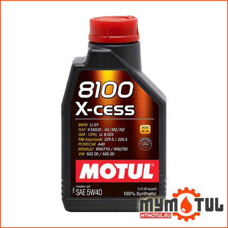 Обзор масла motul 8100 x-cess 5w-40: характеристики, отзывы и фото