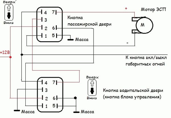 Описание стеклоподъемников на ваз 2114, схема подключения, ремонт и замена