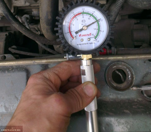 Определяем компрессию в двигателе автомобиля ваз 2114 (8 клапанов)