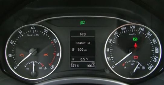Панель приборов skoda (fabia, octavia tour и a5): описание и обозначение значков