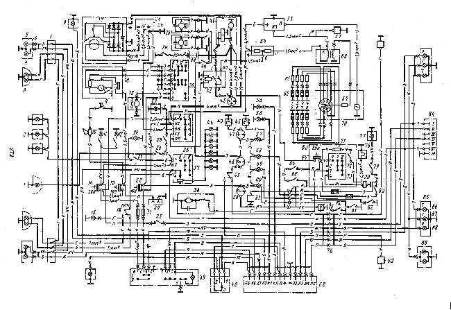 Поиск проблем с проводкой газ 3307 и 3309, цветная электросхема с описанием