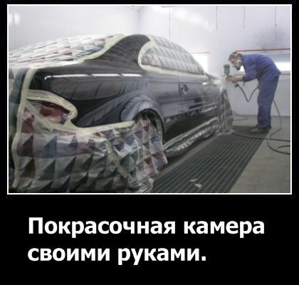 Покрасочная камера своими руками: 7 основных этапов обустройства