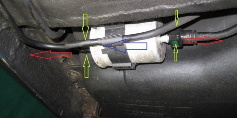 Процесс замены топливного фильтра в авто renault scenic 2 (дизель)
