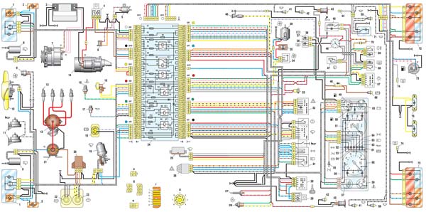 Проводка ваз 2107: ее замена, поиск неисправностей и доступная электросхема