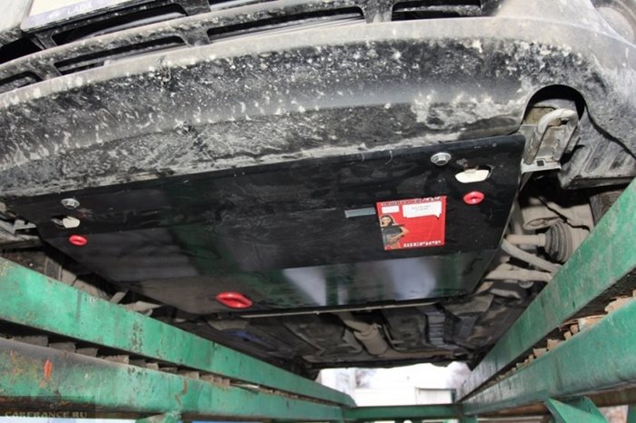 Самостоятельная установка защиты картера на автомобиль lada granta