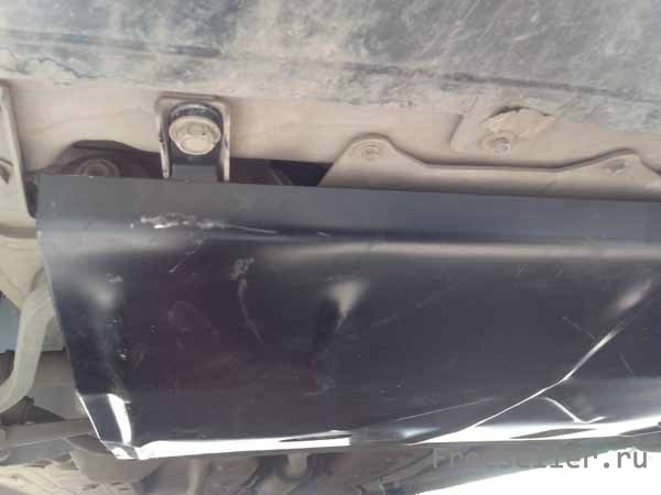 Самостоятельная установка защиты картера на автомобиль lada granta