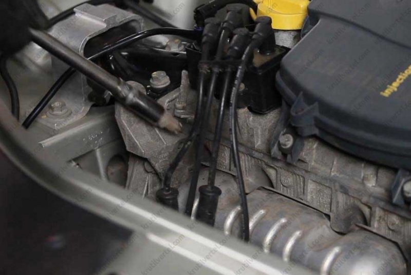 Снятие и замена свечей зажигания renault logan