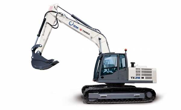 Tx 210 (экскаватор) характеристики и цены, фотографии обзор