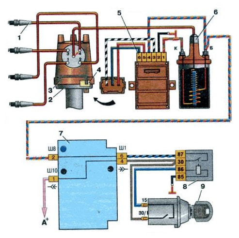 Бесконтактное зажигание ваз 2105
