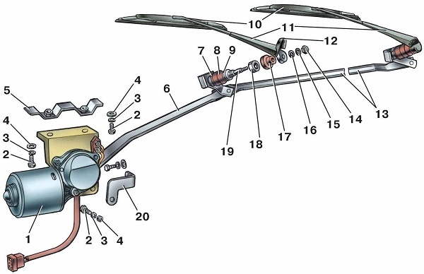 Замена каркасных и бескаркасных дворников автомобиля: устройство, 7 основных неисправностей и инструкция