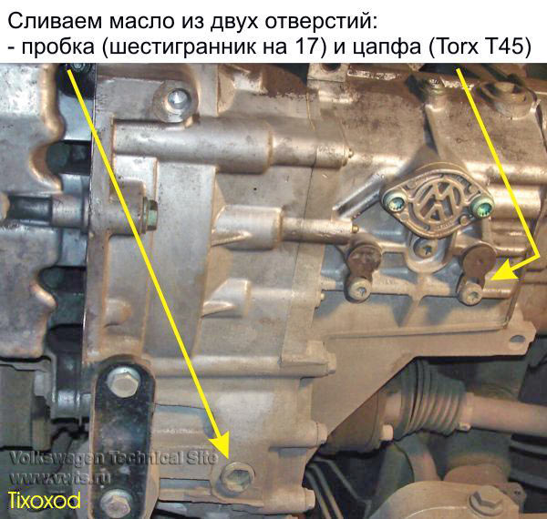 Замена масла в мкпп фольксваген пассат