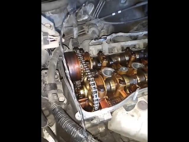 Замена натяжителя цепи toyota corolla