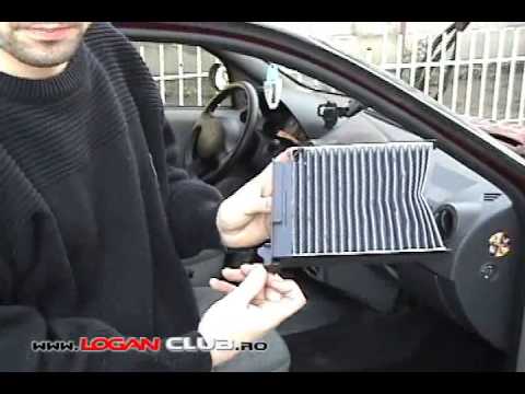 Замена салонного фильтра renault logan