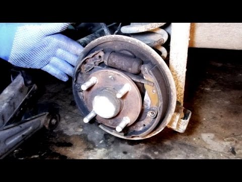 Замена задних тормозных колодок шевроле авео
