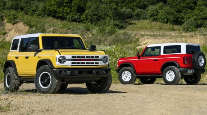 Ford выпустил ретроверсии Bronco и Bronco Sport