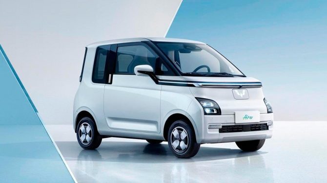 В Китае представлен новый электрокар Wuling Air