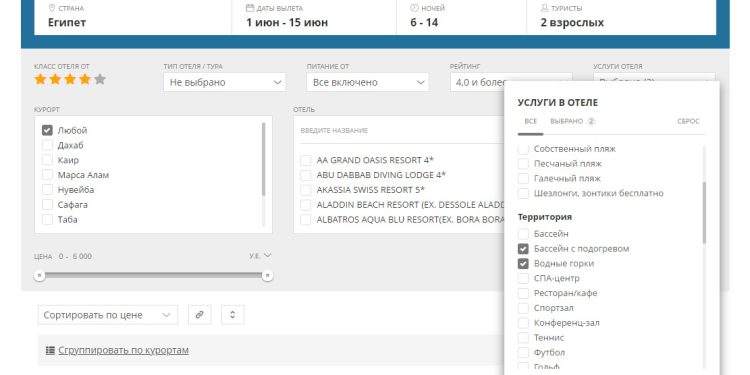 Топ-15 лучших отелей с аквапарком для отдыха в Египте