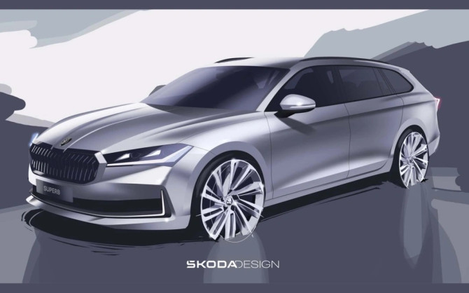 Skoda рассекретила дизайн нового Superb