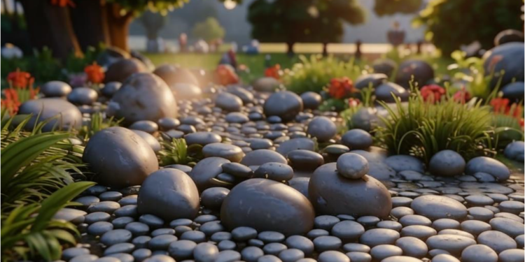 Декоративная Смесь Гальки для Украшения Сада