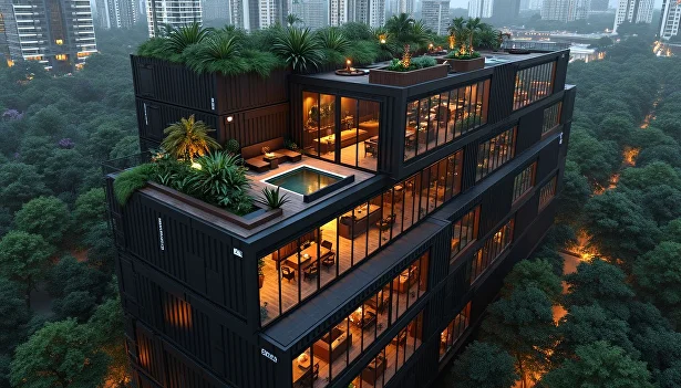 Быстровозводимые здания из металлоконструкций и морских контейнеров