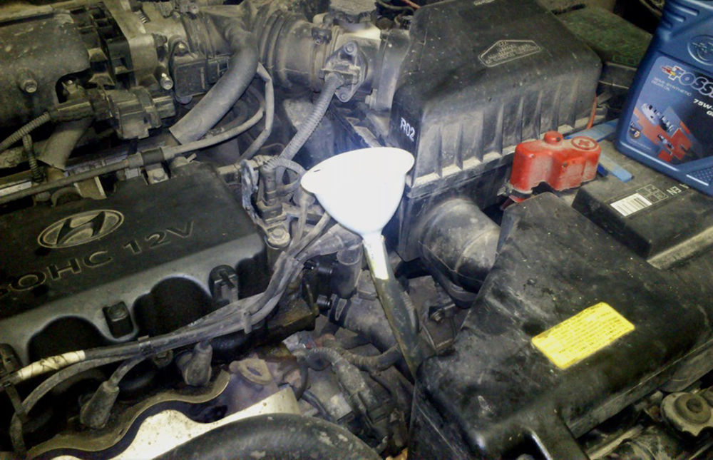 Замена масла в АКПП Hyundai Starex