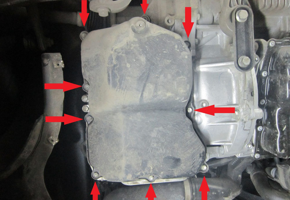Замена масла АКПП 09M, VW Tiguan JVZ