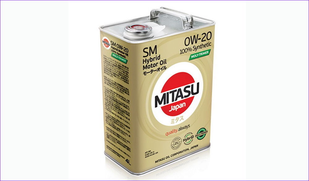 Масло Mitasu. Технические характеристики