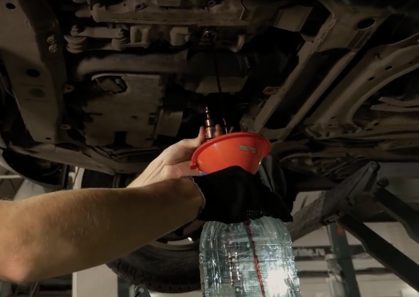 Замена масла в Акпп TF-80SC