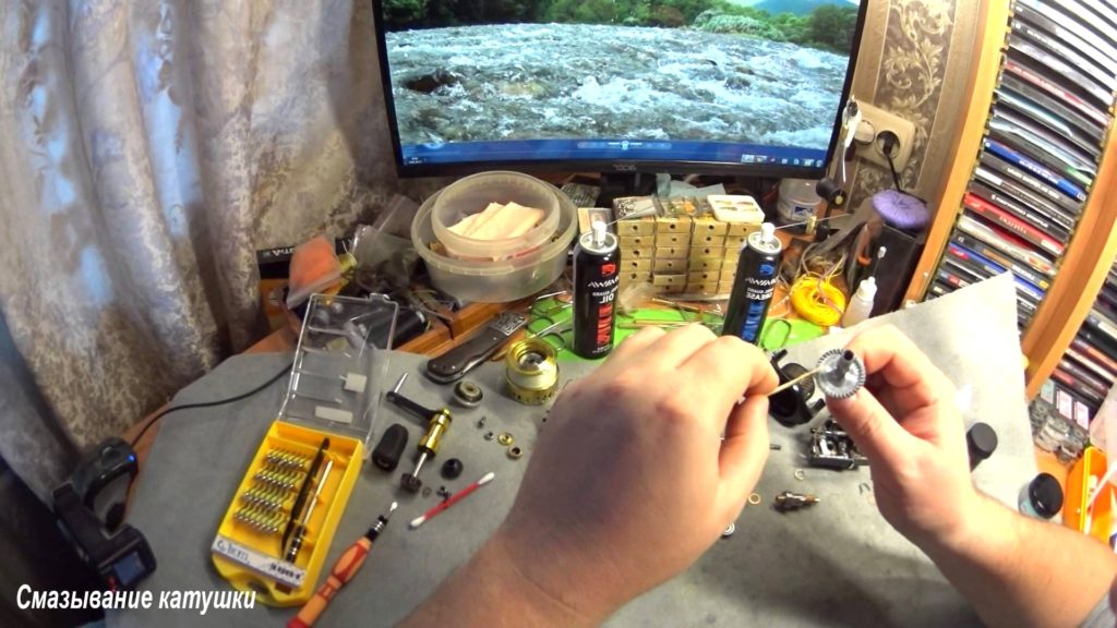 Смазка для безынерционных катушек, все тонкости процесса